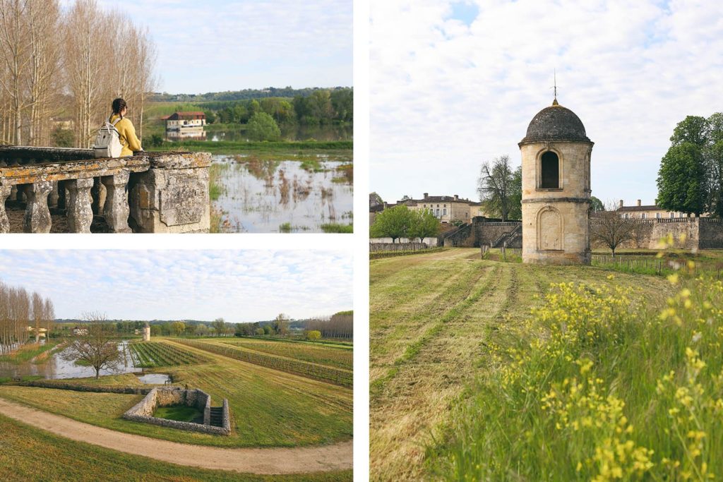 Photos du Château de Portets, de la vue sur la Garonne et de la tour de Gascq