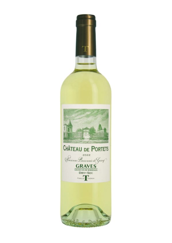 Photo d'une bouteille du Graves Blanc du Château de Portets 2022